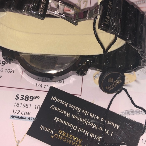 Biggest sale on real diamond men Watch best gift not CZ 1/10 ct real diamonds - Picture 4 of 7